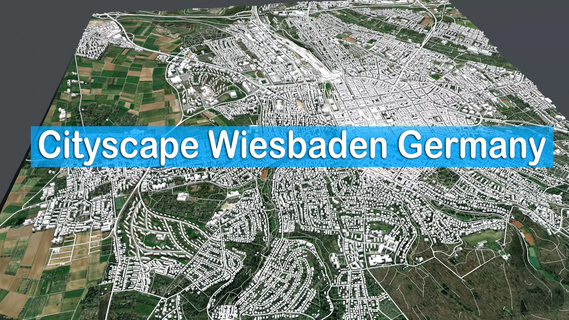 Cityscape Wiesbaden Germany 3D model_0