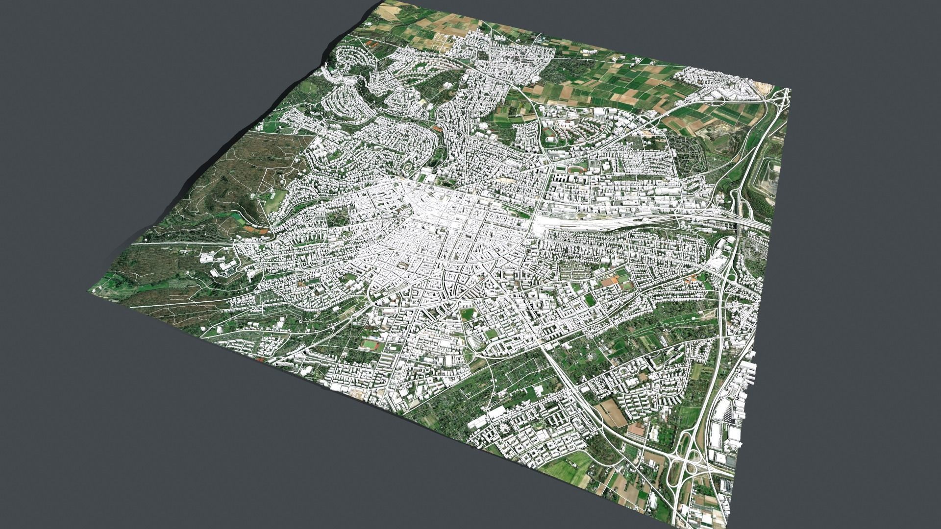 Cityscape Wiesbaden Germany 3D model_4