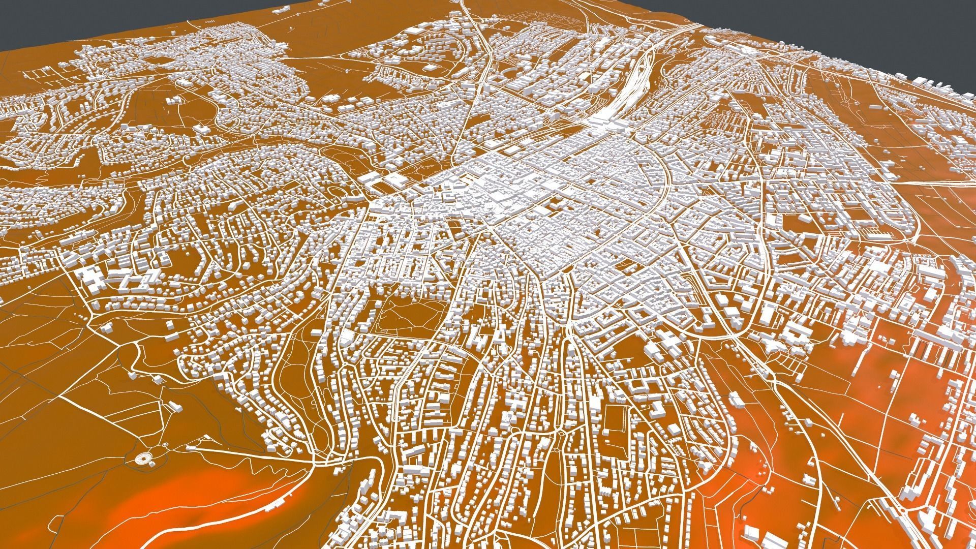 Cityscape Wiesbaden Germany 3D model_11