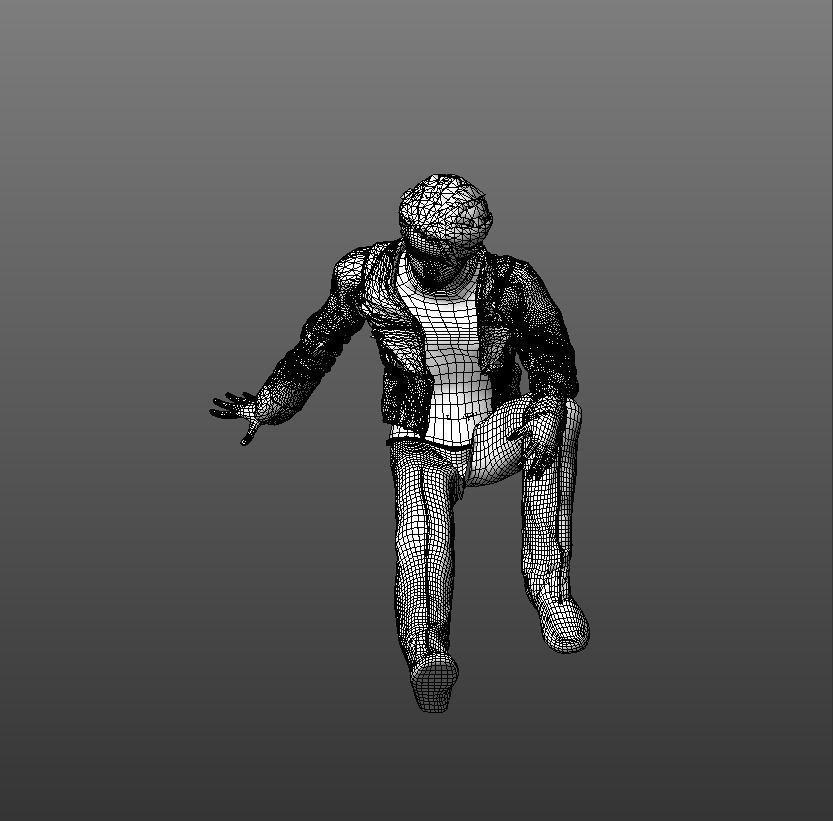 14 y boy 3d object Low-poly 3D model_9