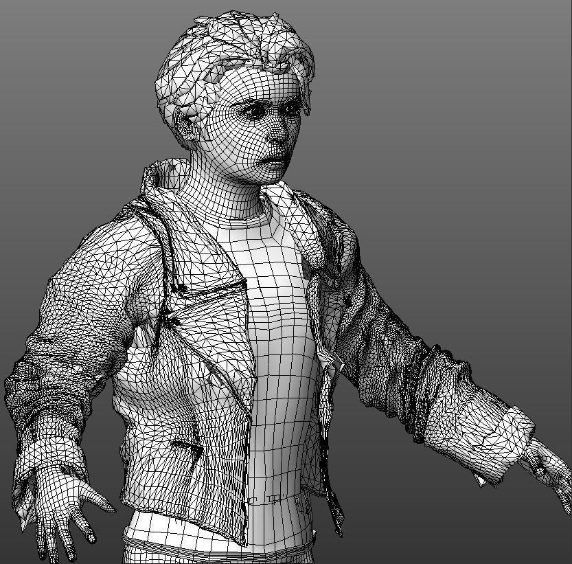 14 y boy 3d object Low-poly 3D model_11