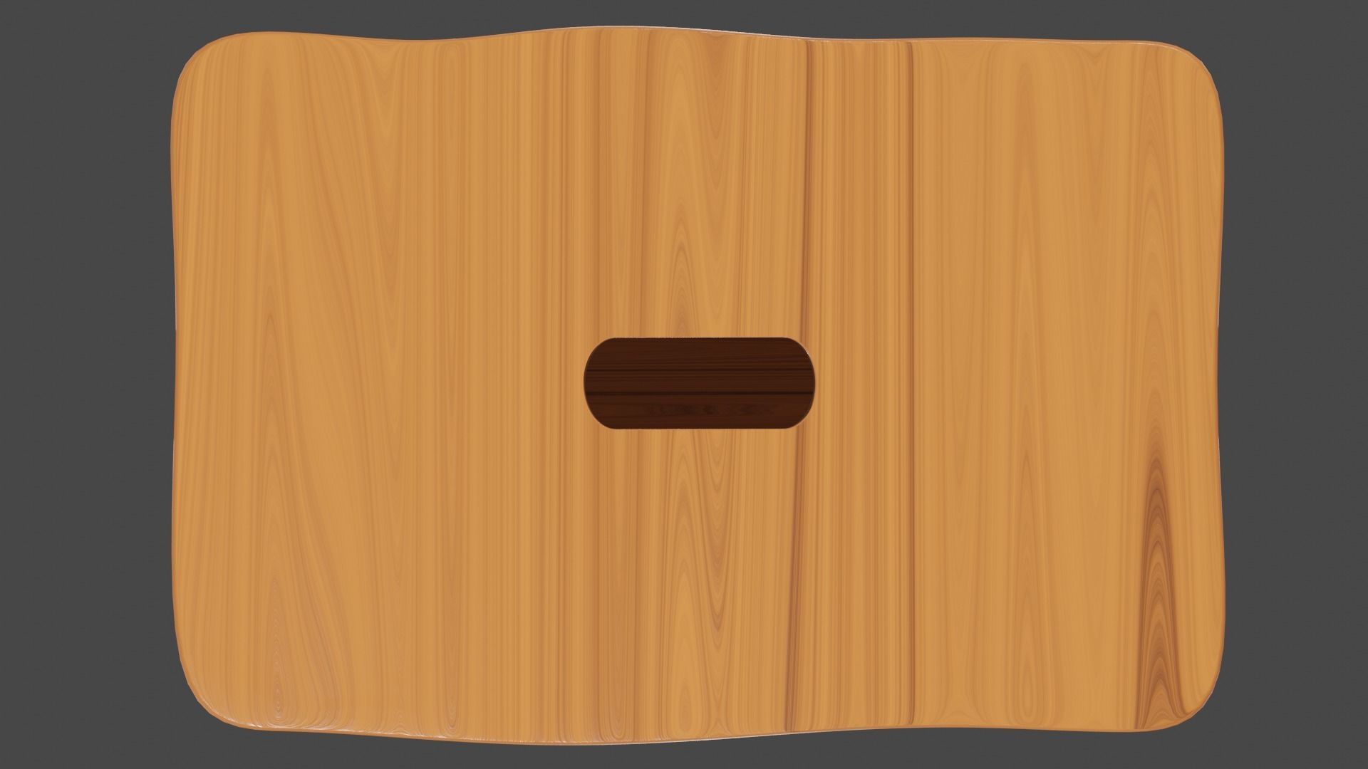 Wooden Step Stool Free 3D model_5