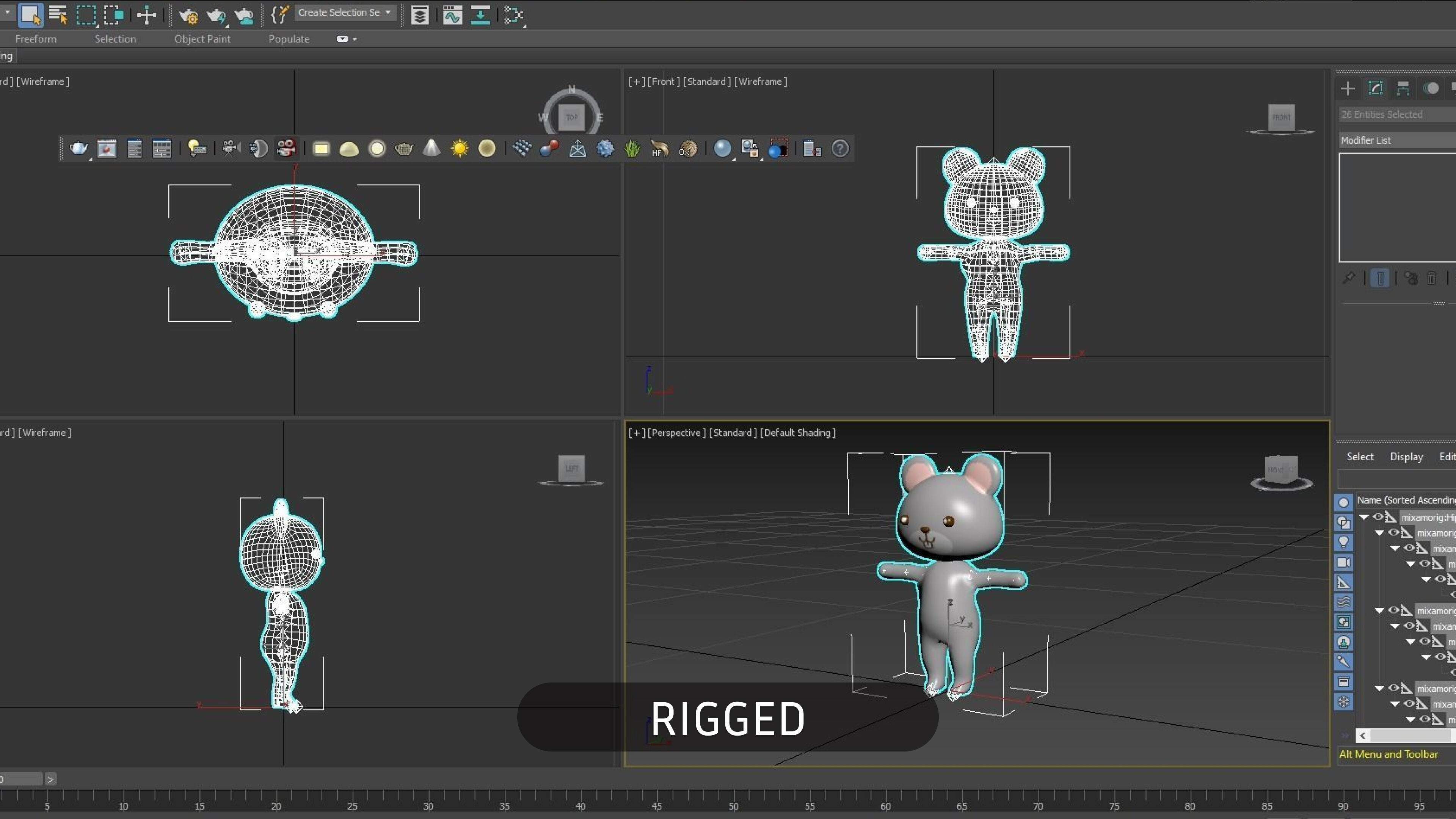Cartoon Rat character 3d Low-poly 3D model_9