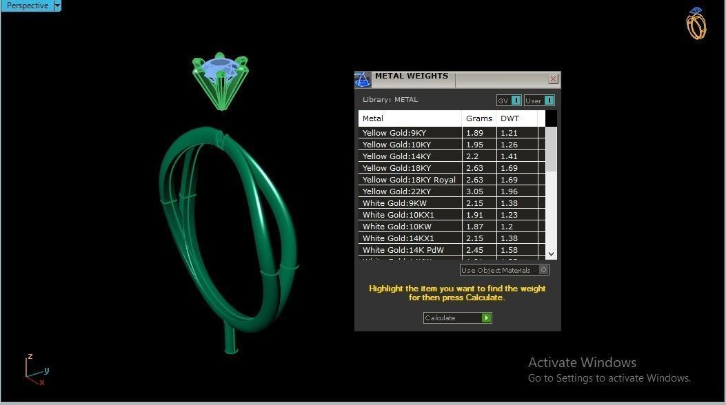 Solitaires 9 bands shape uniqe rings  3D print model_5