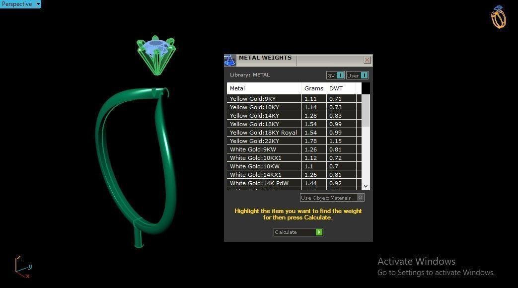 Solitaires 9 bands shape uniqe rings  3D print model_7