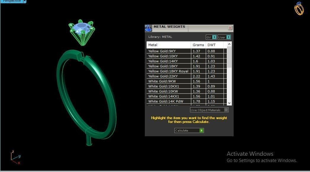 Solitaires 9 bands shape uniqe rings  3D print model_19