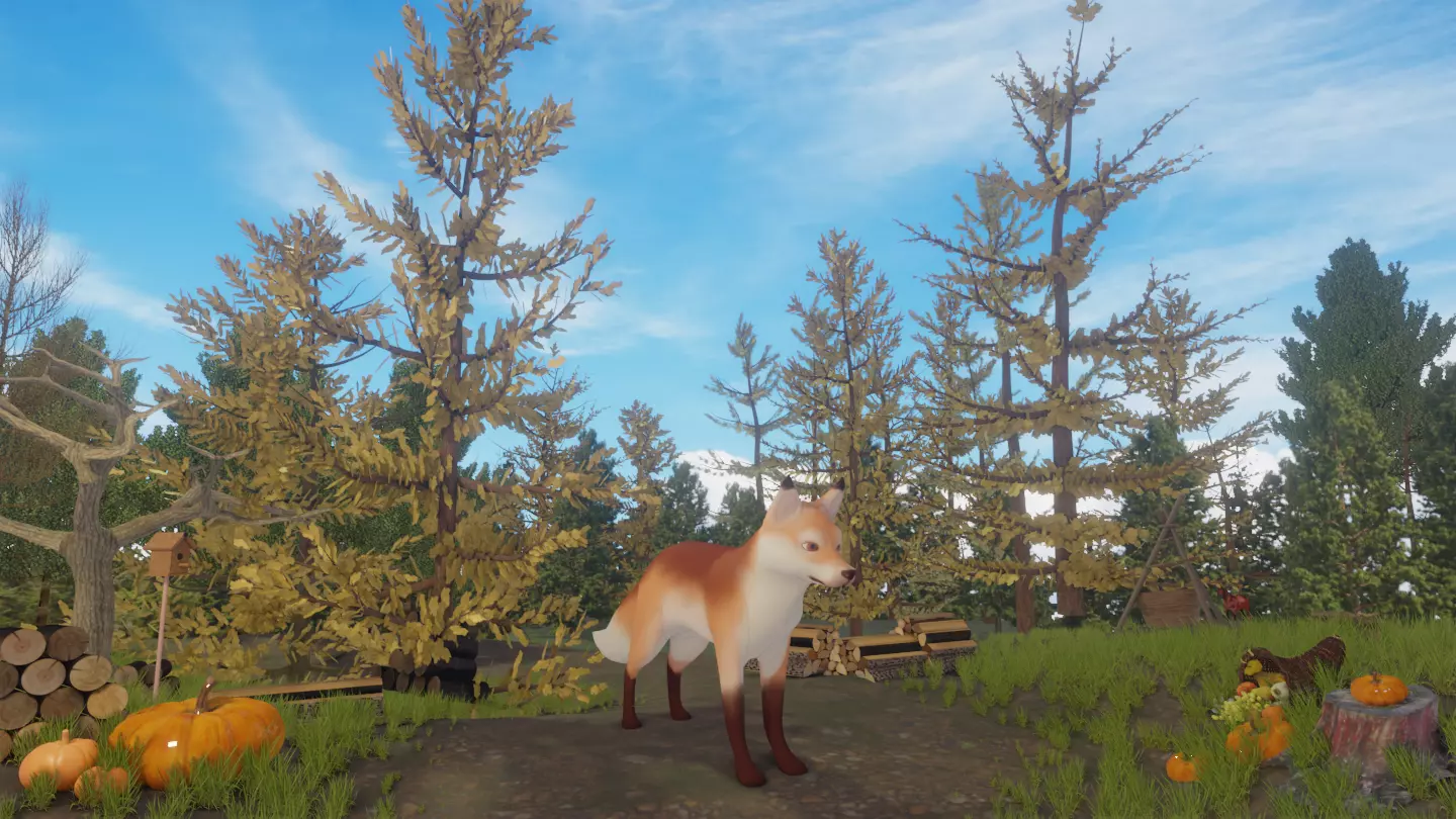 Low Poly Game Ready Wild Fox Low-poly 3D model
