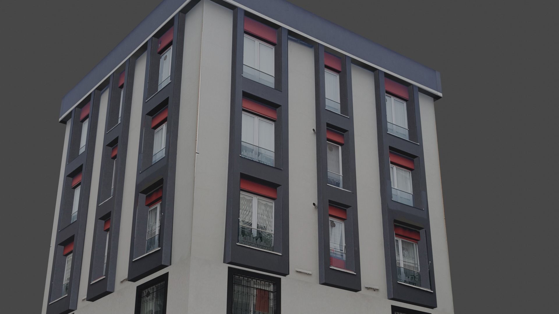 Architectural Building-9 Low-poly 3D model_2