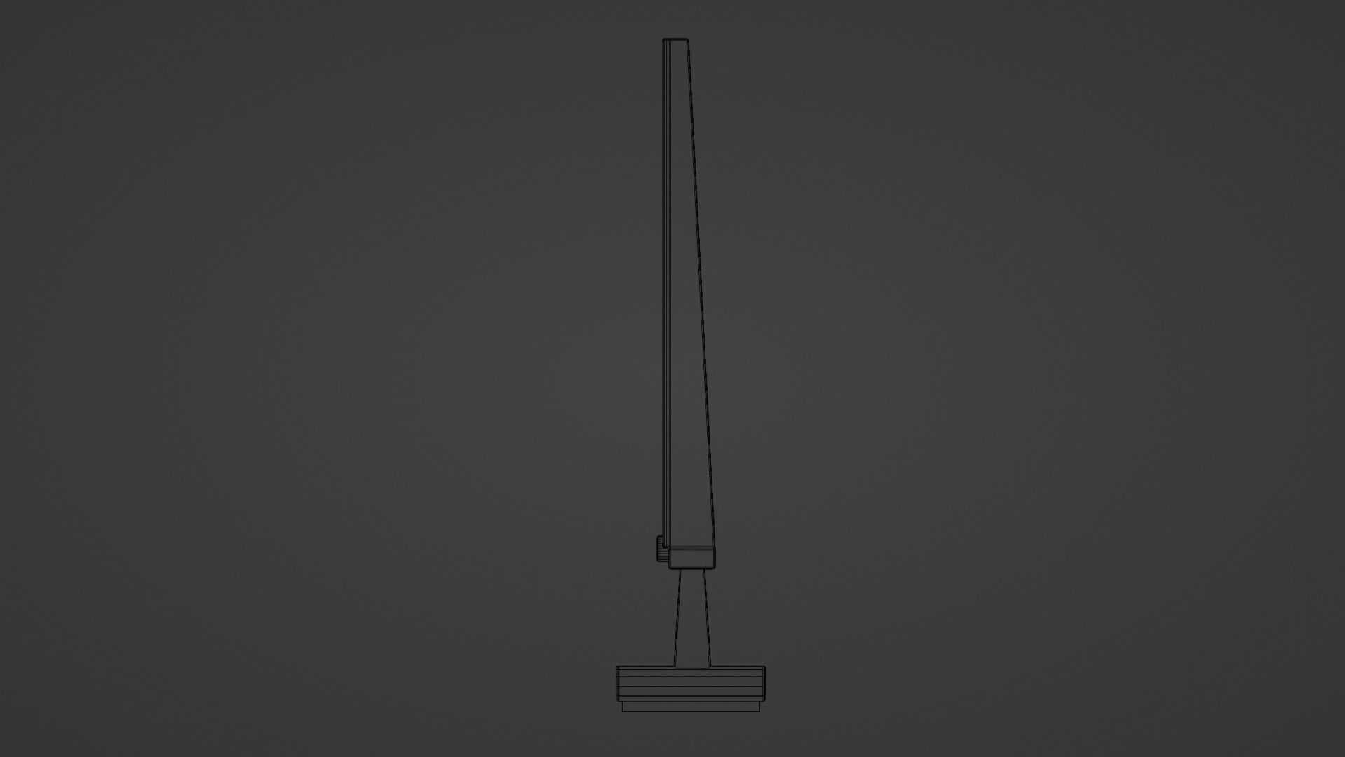 Computer Monitor Low-poly 3D model_7