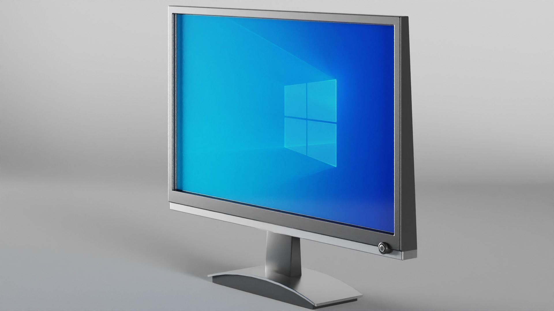 Computer Monitor Low-poly 3D model_1