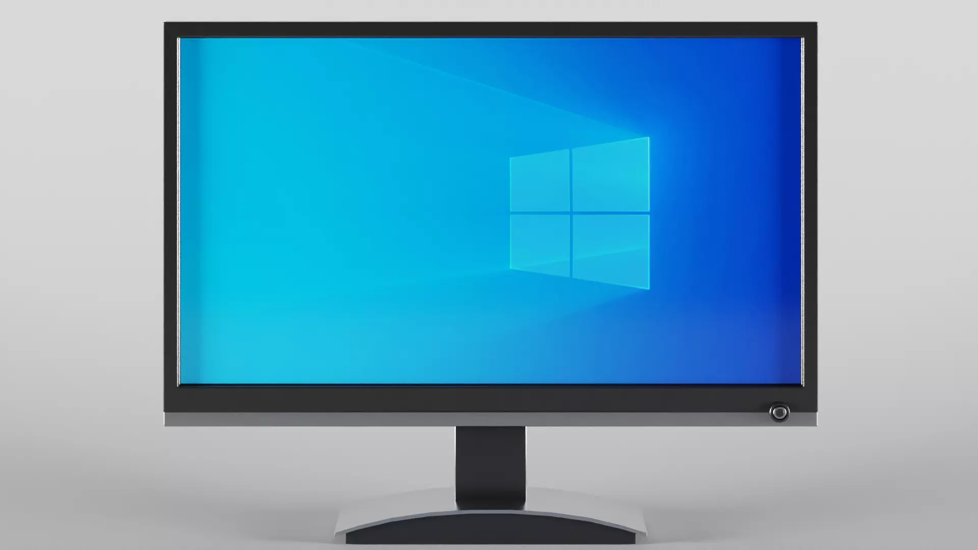Computer Monitor Low-poly 3D model_0