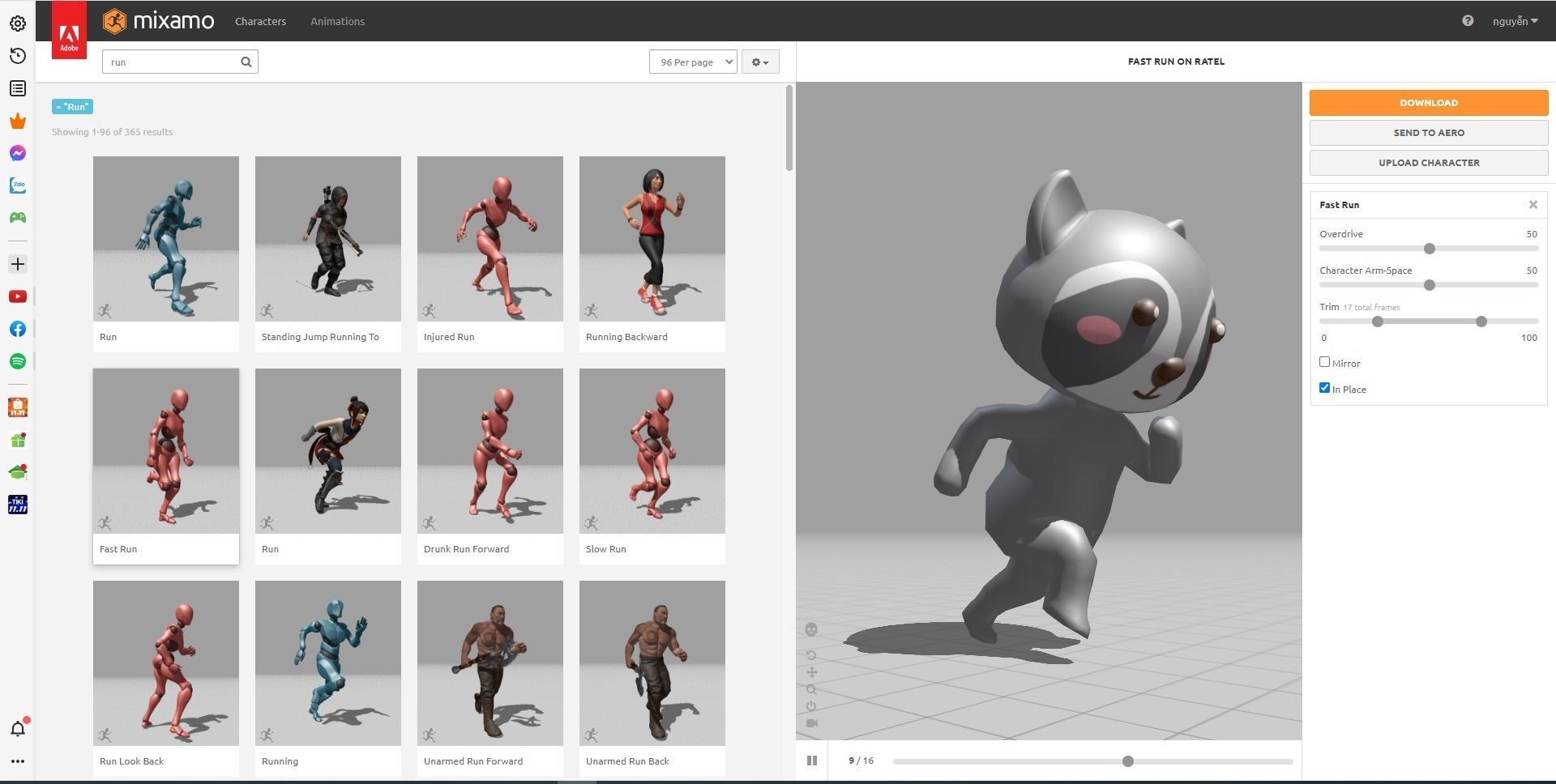 Cartoon Ratel character 3d Low-poly 3D model_2