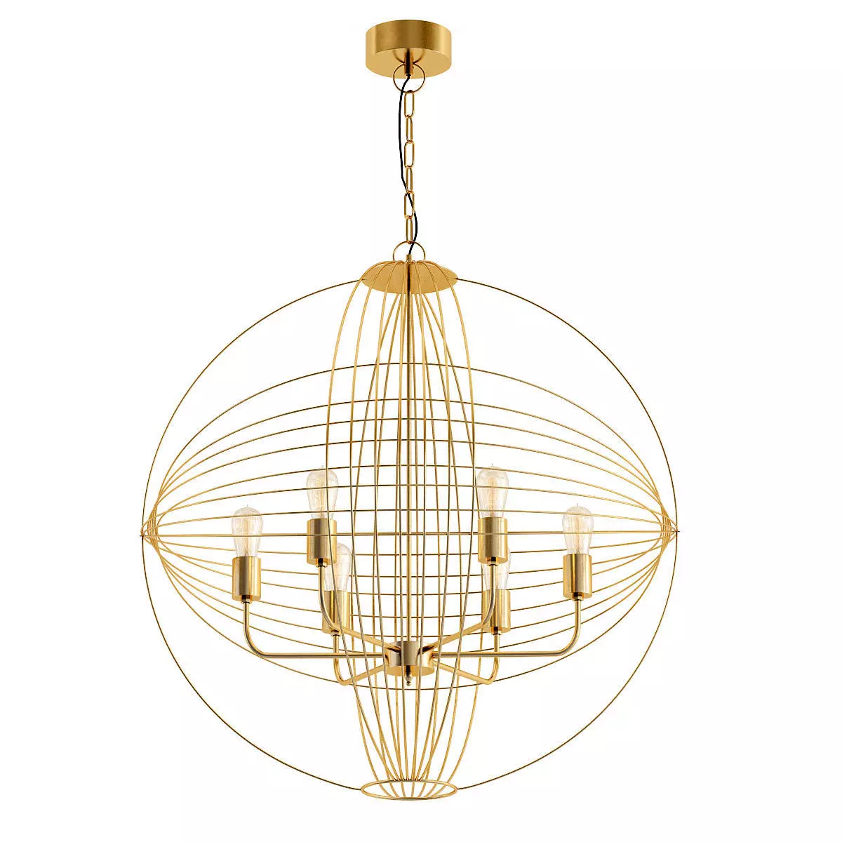 GLASS CICLES CHANDELIER 3D model_0