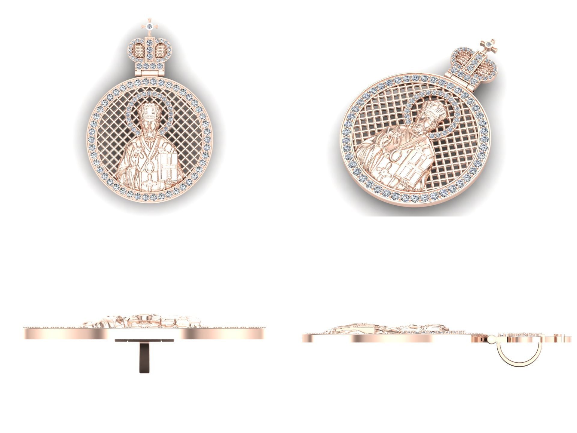 Pendant od 37 3D print model_4