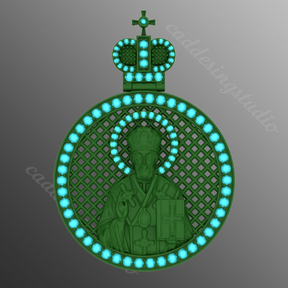 Pendant od 37 3D print model_2