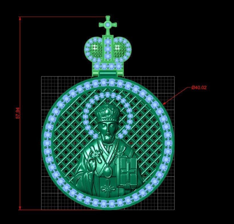 Pendant od 37 3D print model_7