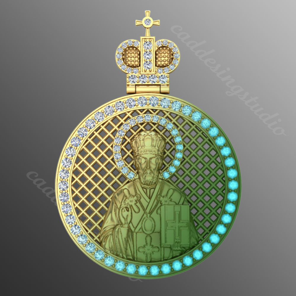 Pendant od 37 3D print model_1