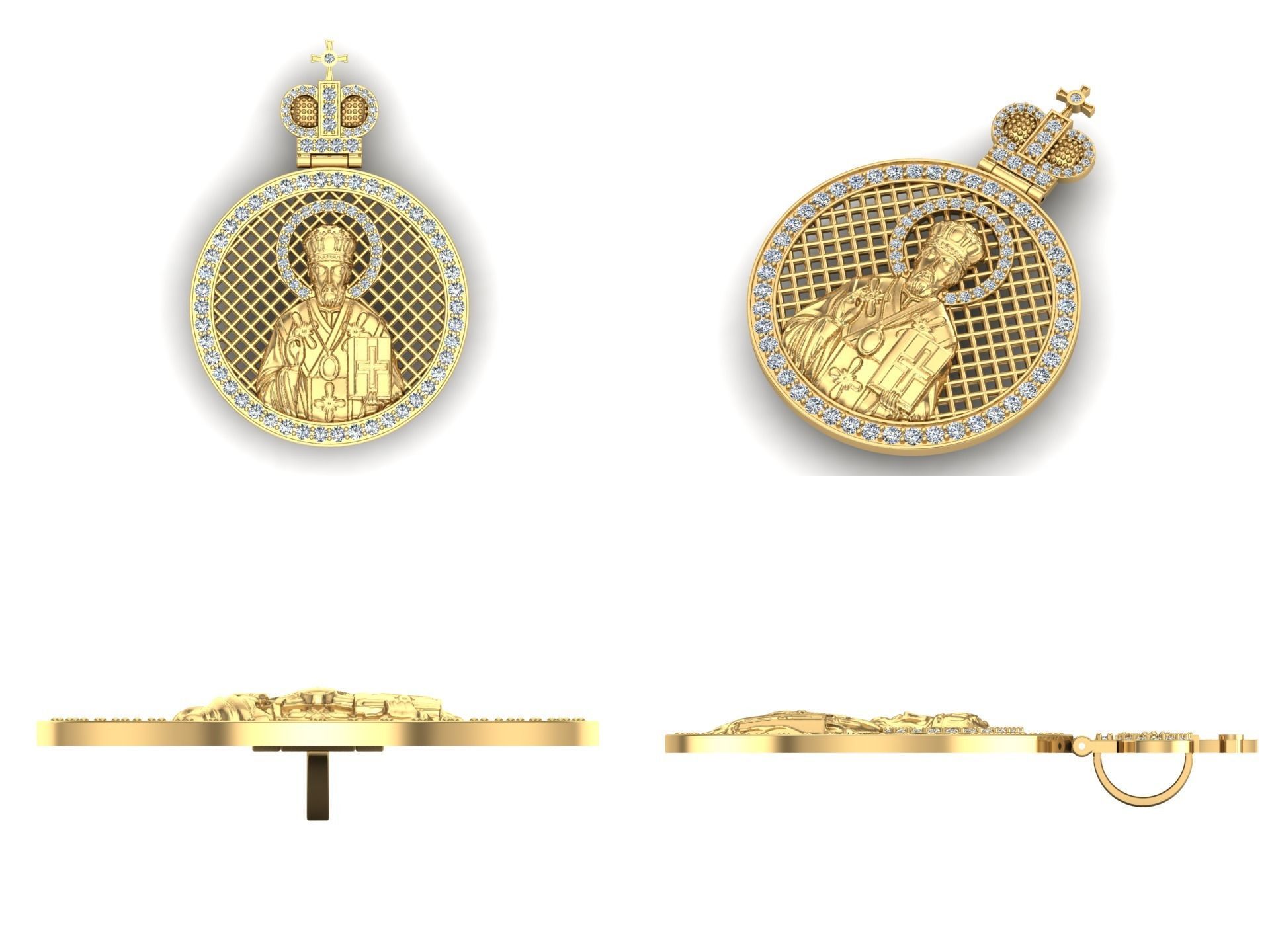 Pendant od 37 3D print model_3