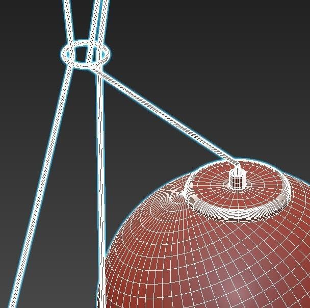 SOFT CERAMIC CLUSTER CHANDELIER 3D model_4