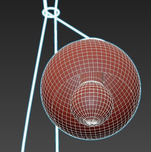 SOFT CERAMIC CLUSTER CHANDELIER 3D model_5