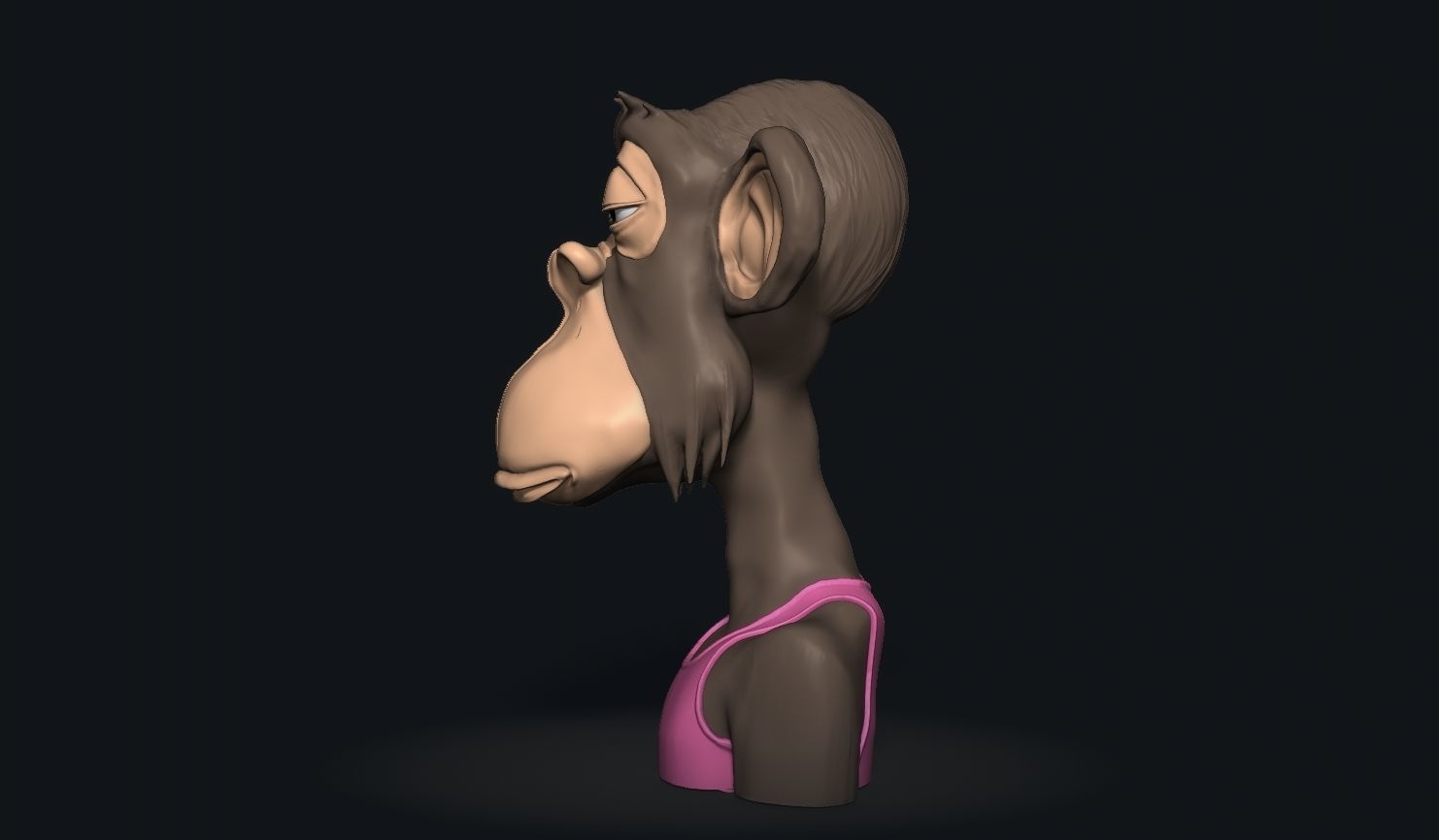  ape nft 5  3D print model_6