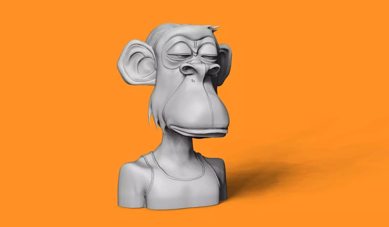  ape nft 5  3D print model_0