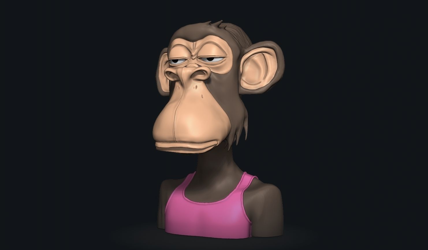  ape nft 5  3D print model_5
