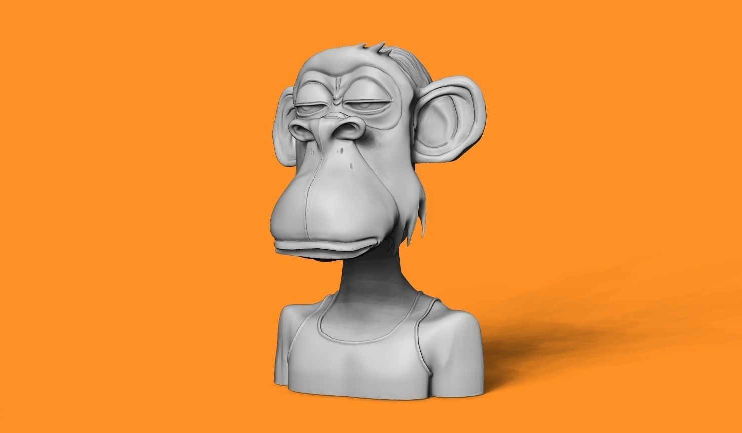  ape nft 5  3D print model_2