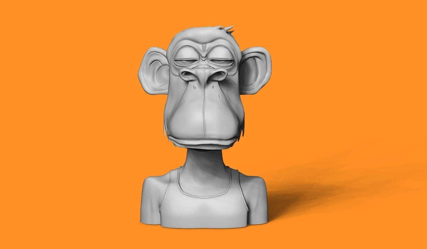  ape nft 5  3D print model_1