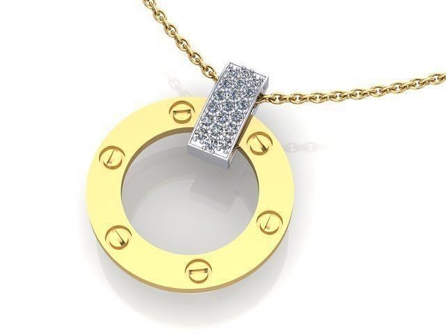 Pendant Love  3D print model