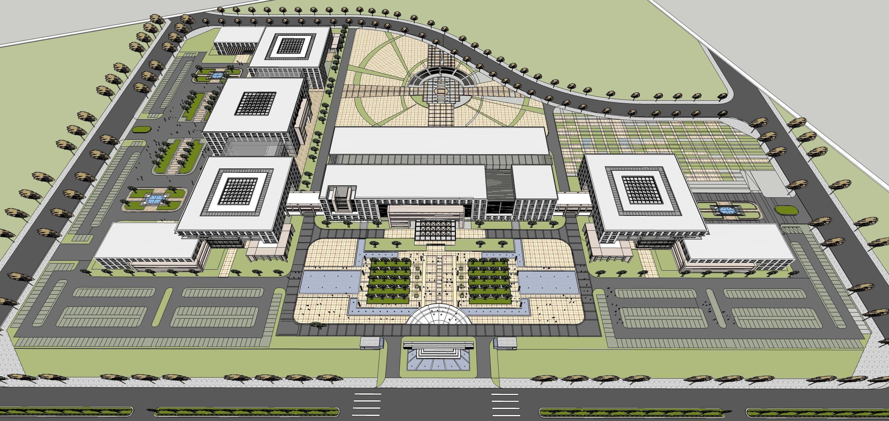 Sketchup Building W1 3D model_4