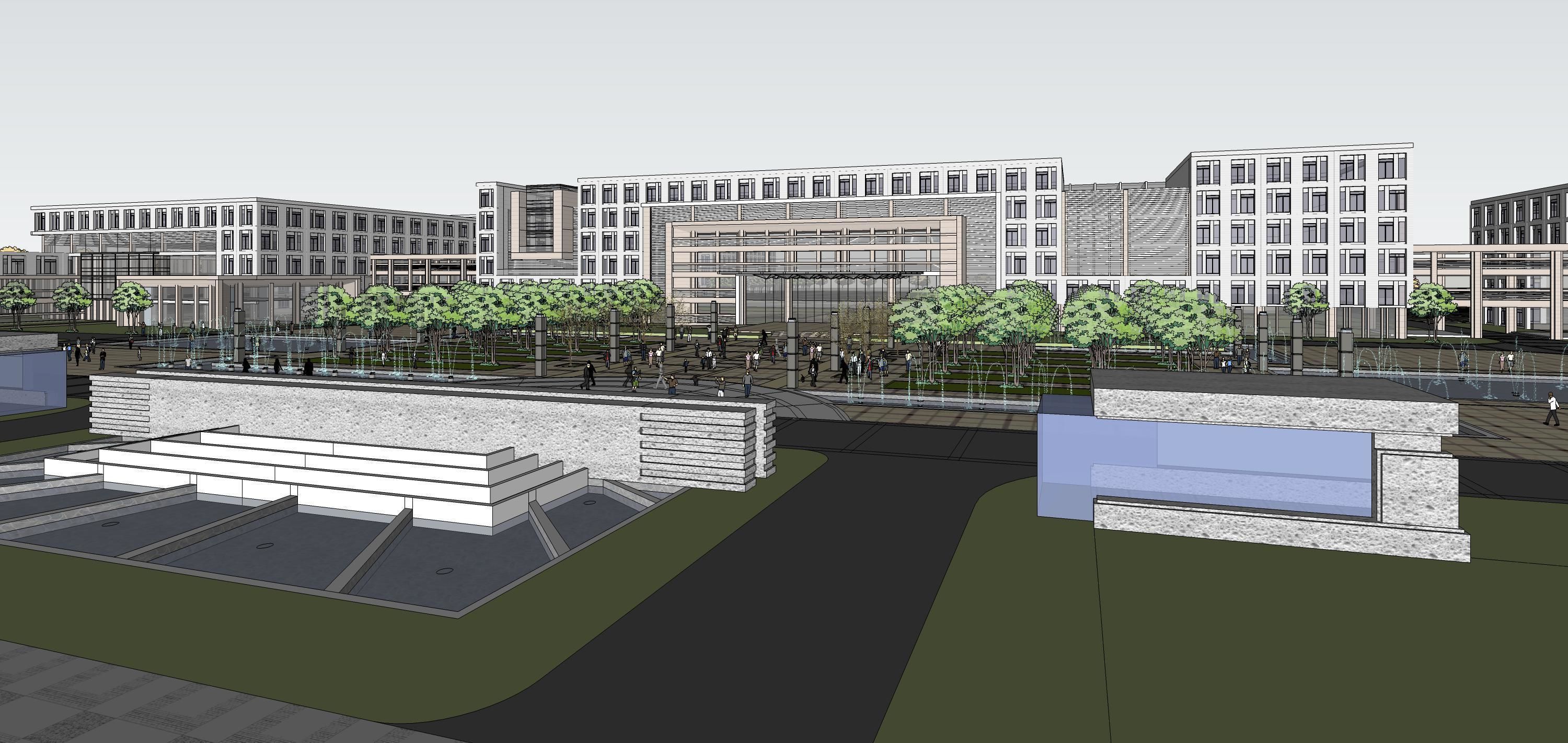 Sketchup Building W1 3D model_10