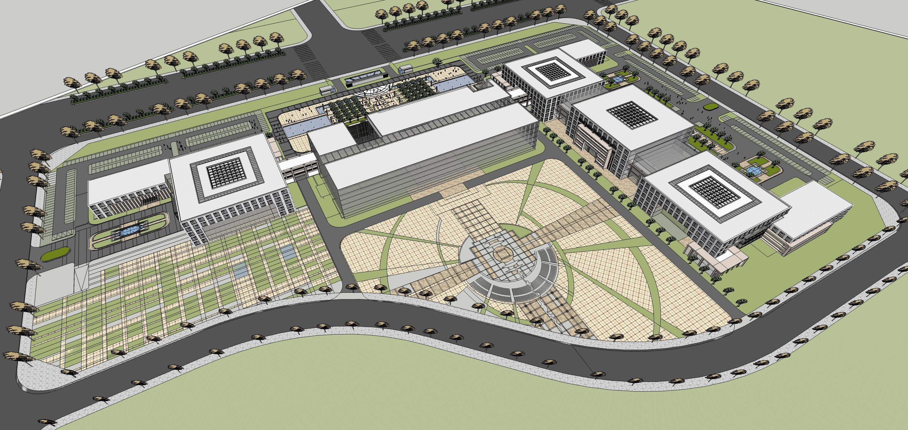 Sketchup Building W1 3D model_8