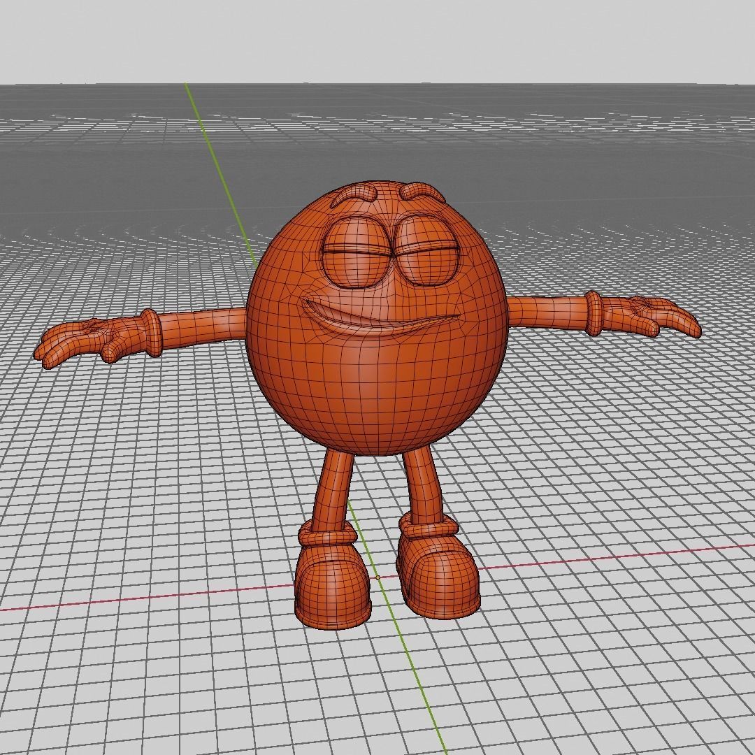 MM RED M and Ms  VR RED Chocolate  Low-poly 3D model_4