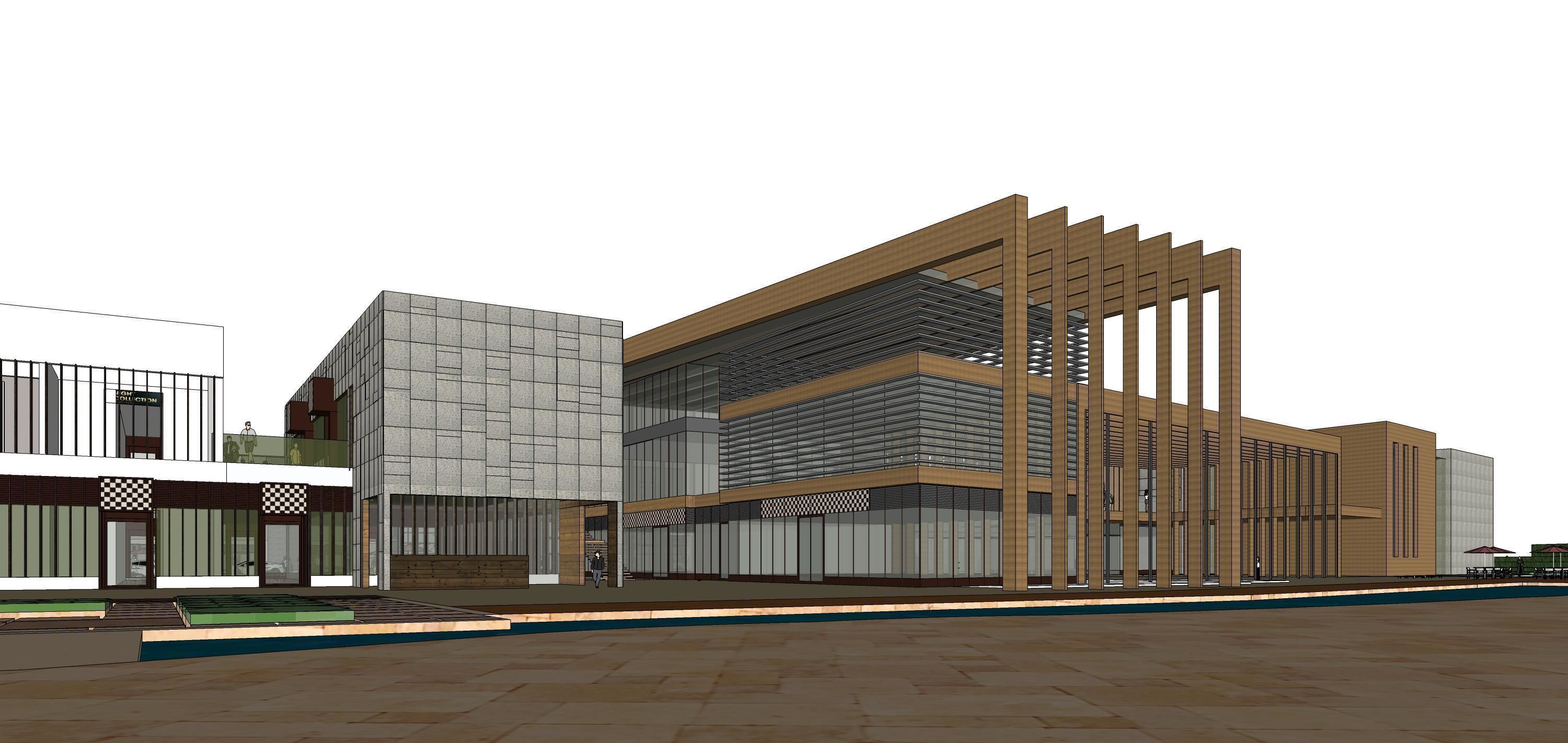 Sketchup Shopping Center W2 3D model_10