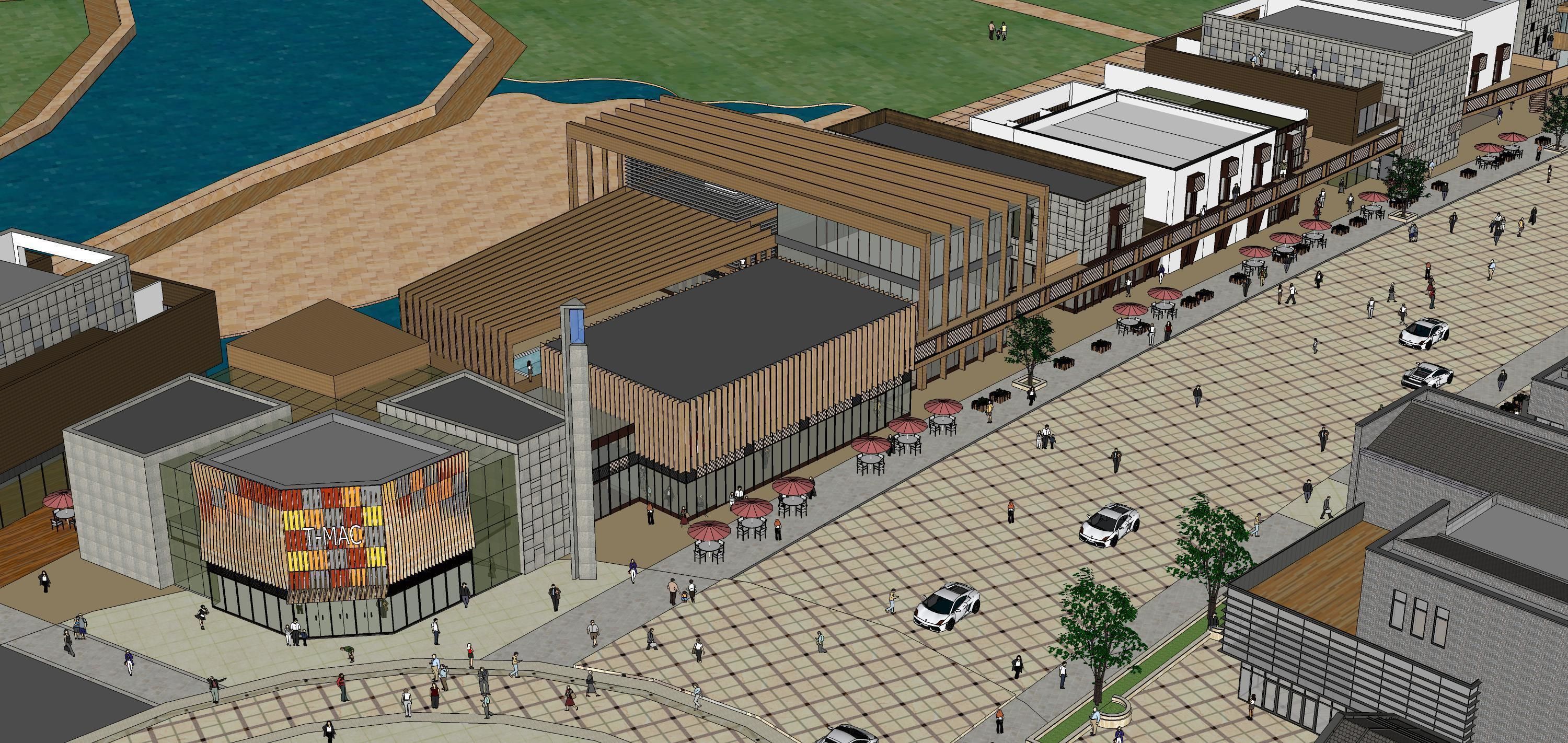 Sketchup Shopping Center W2 3D model_4