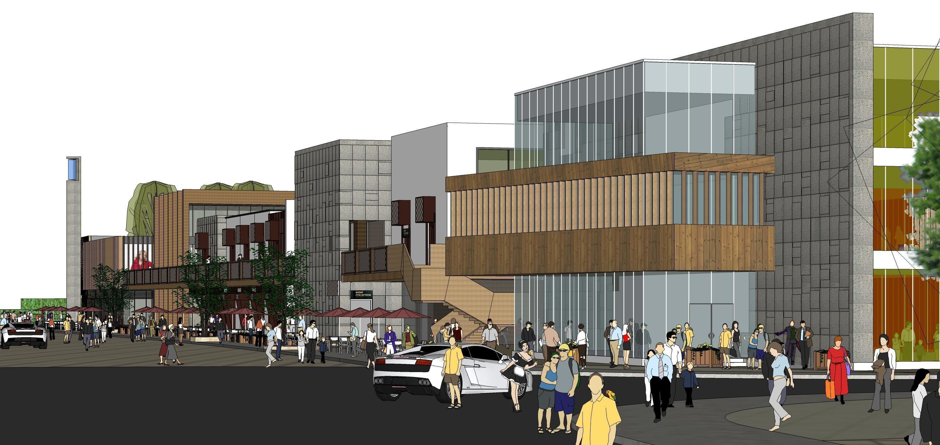 Sketchup Shopping Center W2 3D model_9