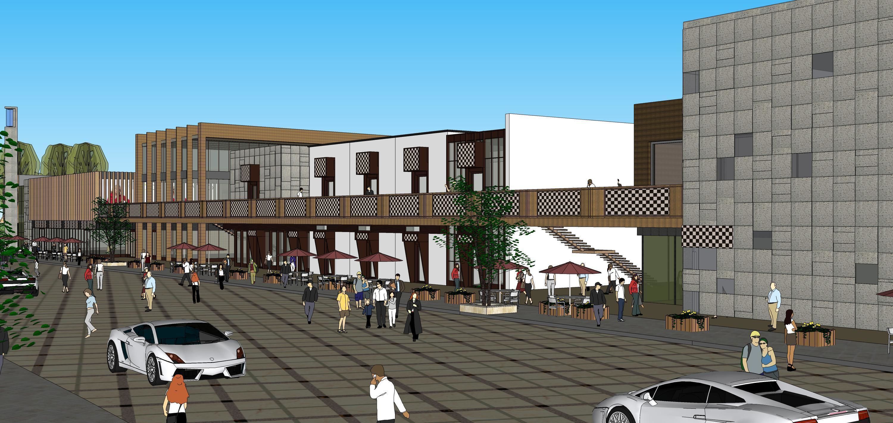 Sketchup Shopping Center W2 3D model_3