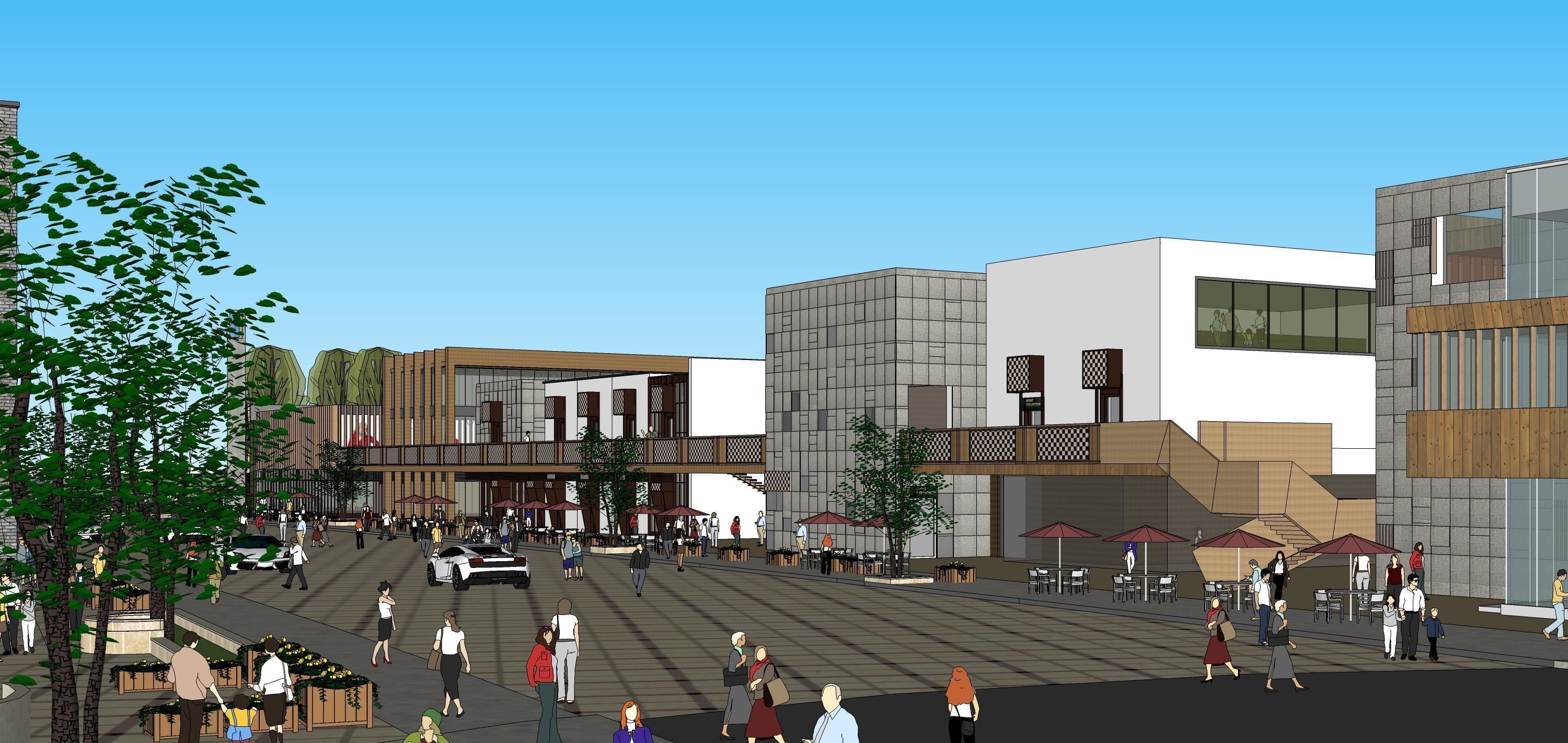 Sketchup Shopping Center W2 3D model_2