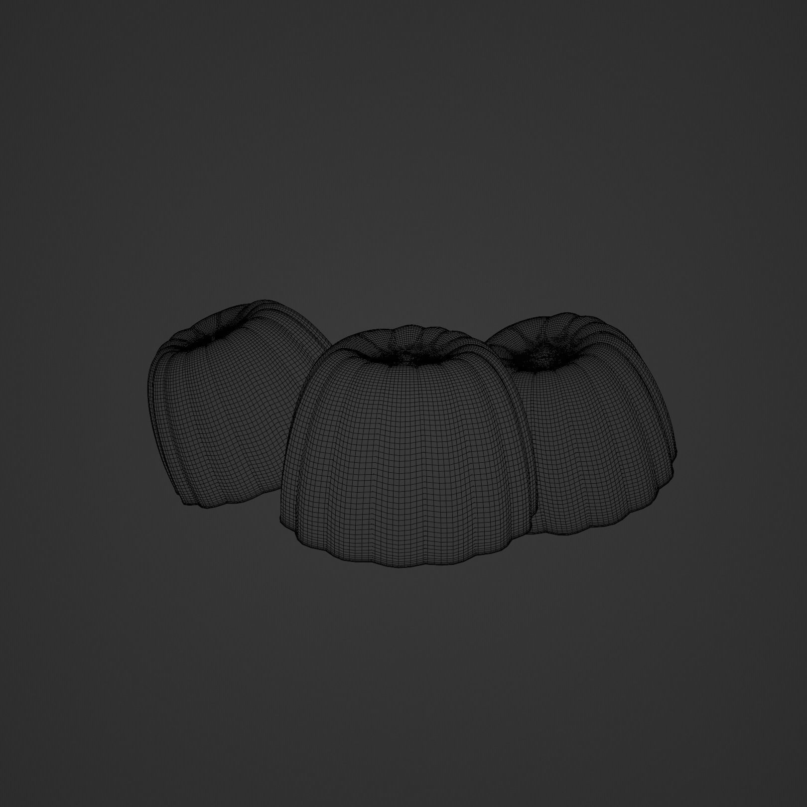 Jelly three desserts 3D model_2