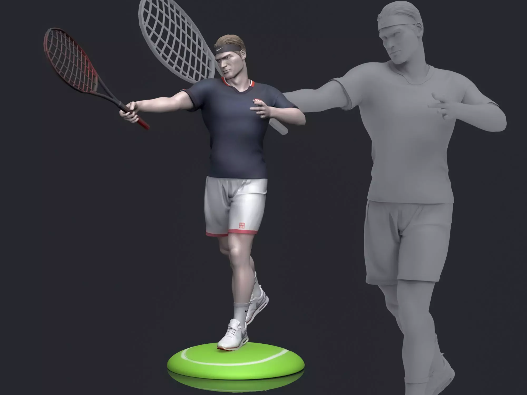 Roger Federer 3D Printable 3 3D print model