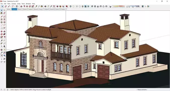 Sketchup Building Z1 3D model