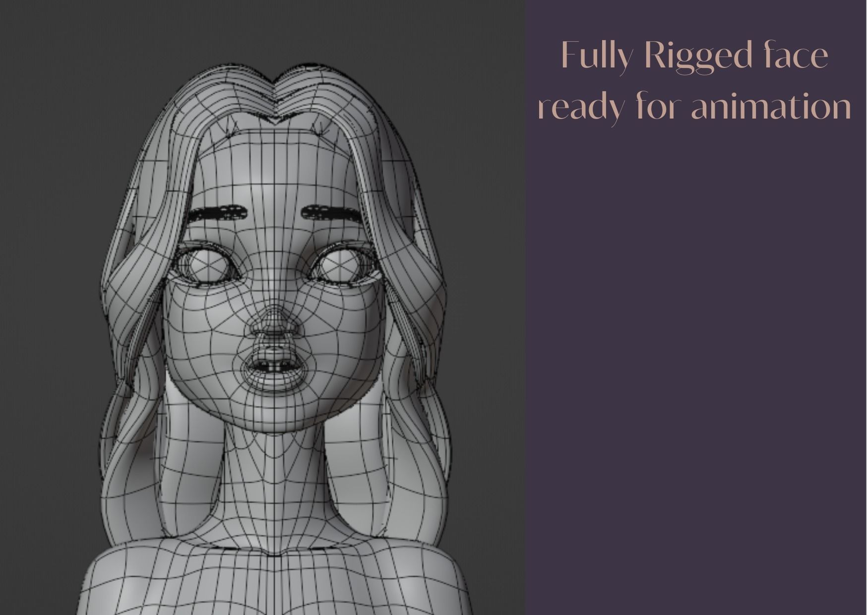 Katerina Stylized Digital Actor 3D model 3D model_5