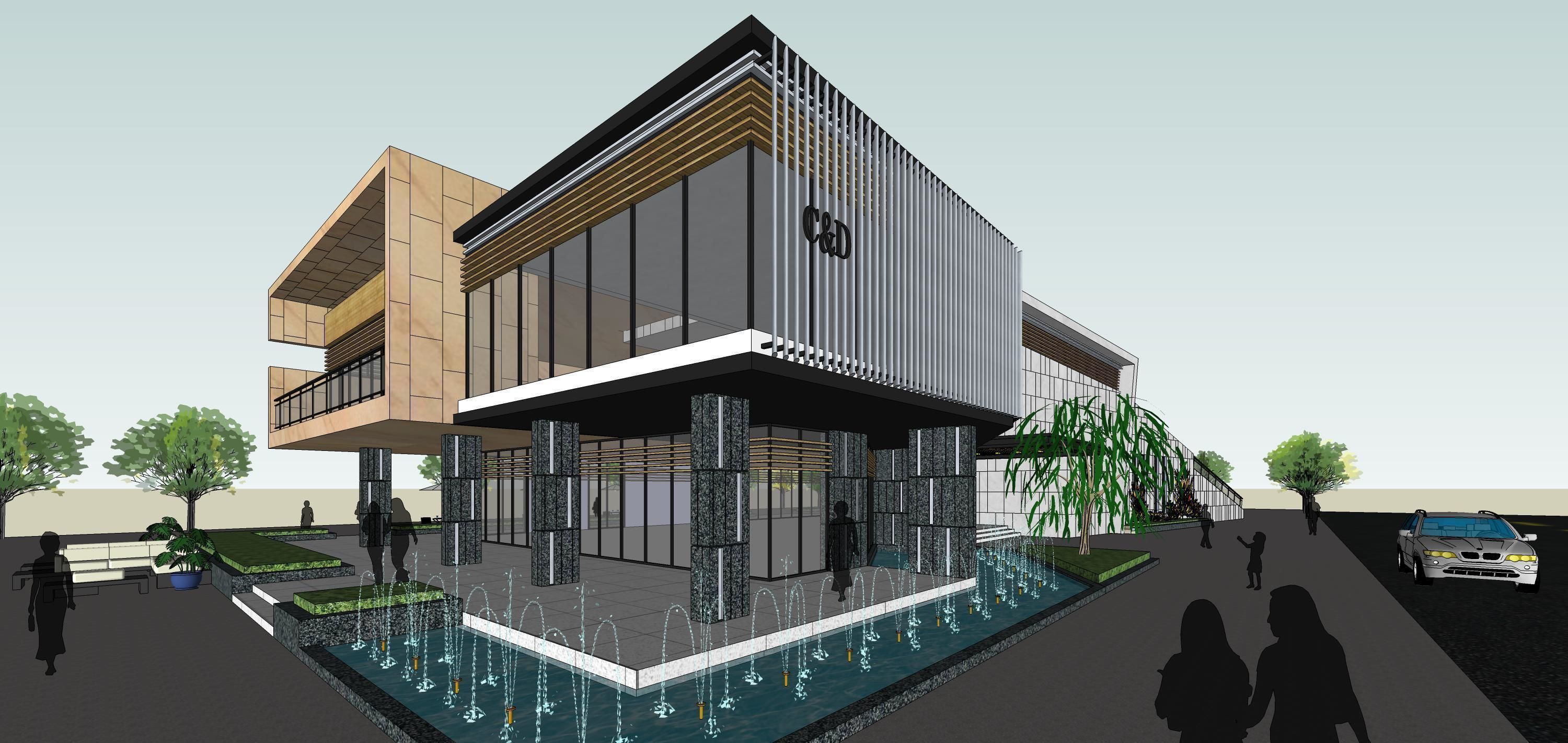 Sketchup Building Z2 3D model_11