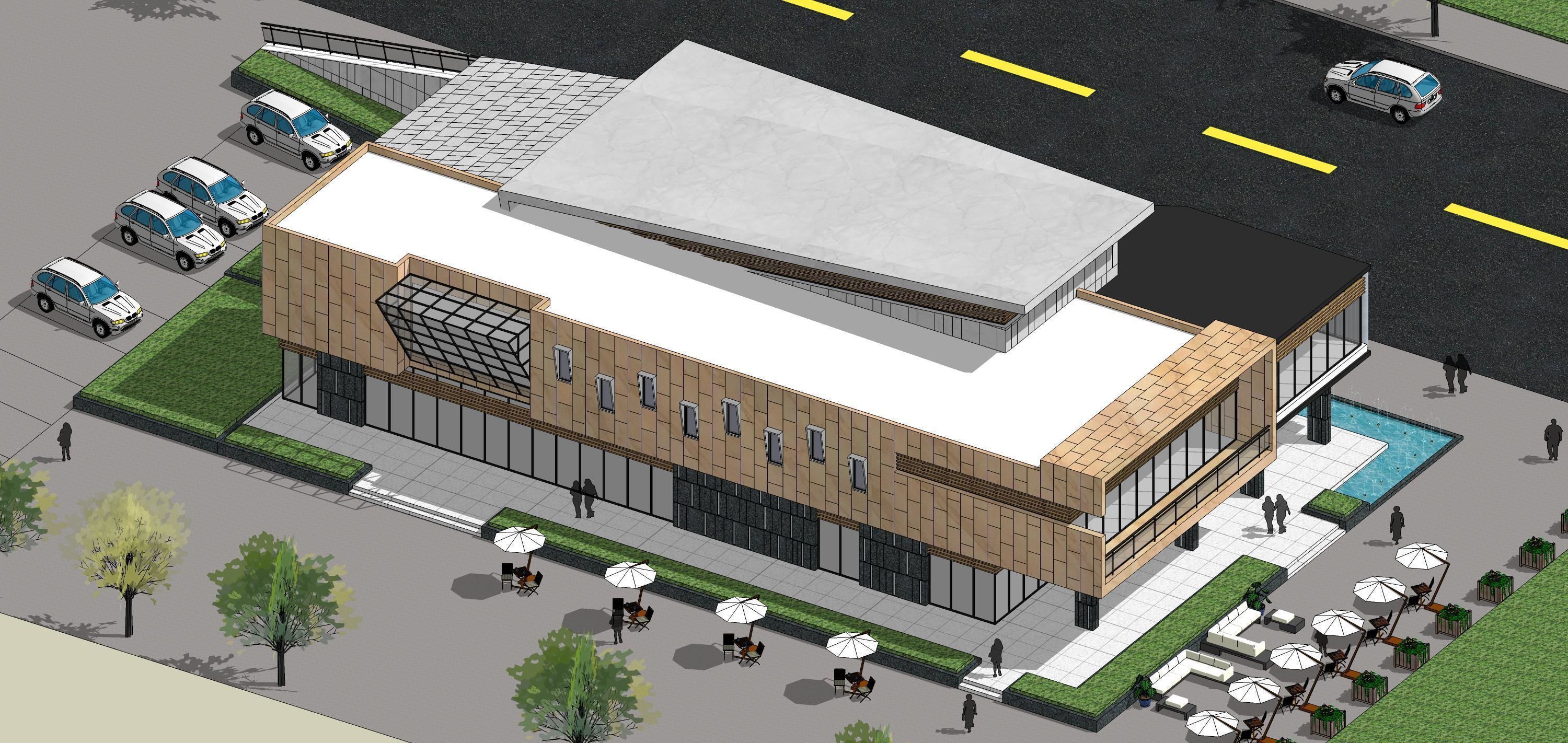 Sketchup Building Z2 3D model_13