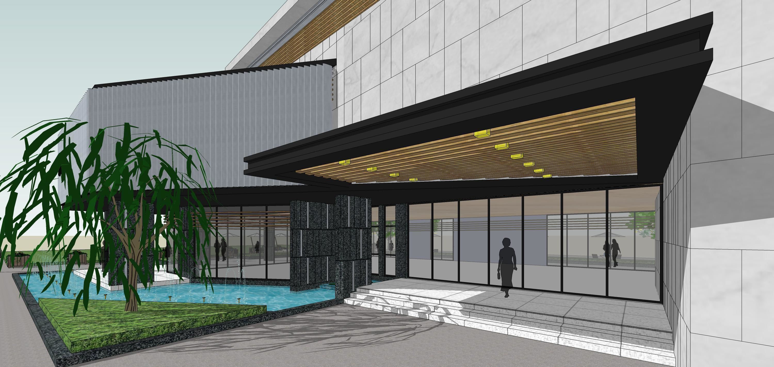 Sketchup Building Z2 3D model_9