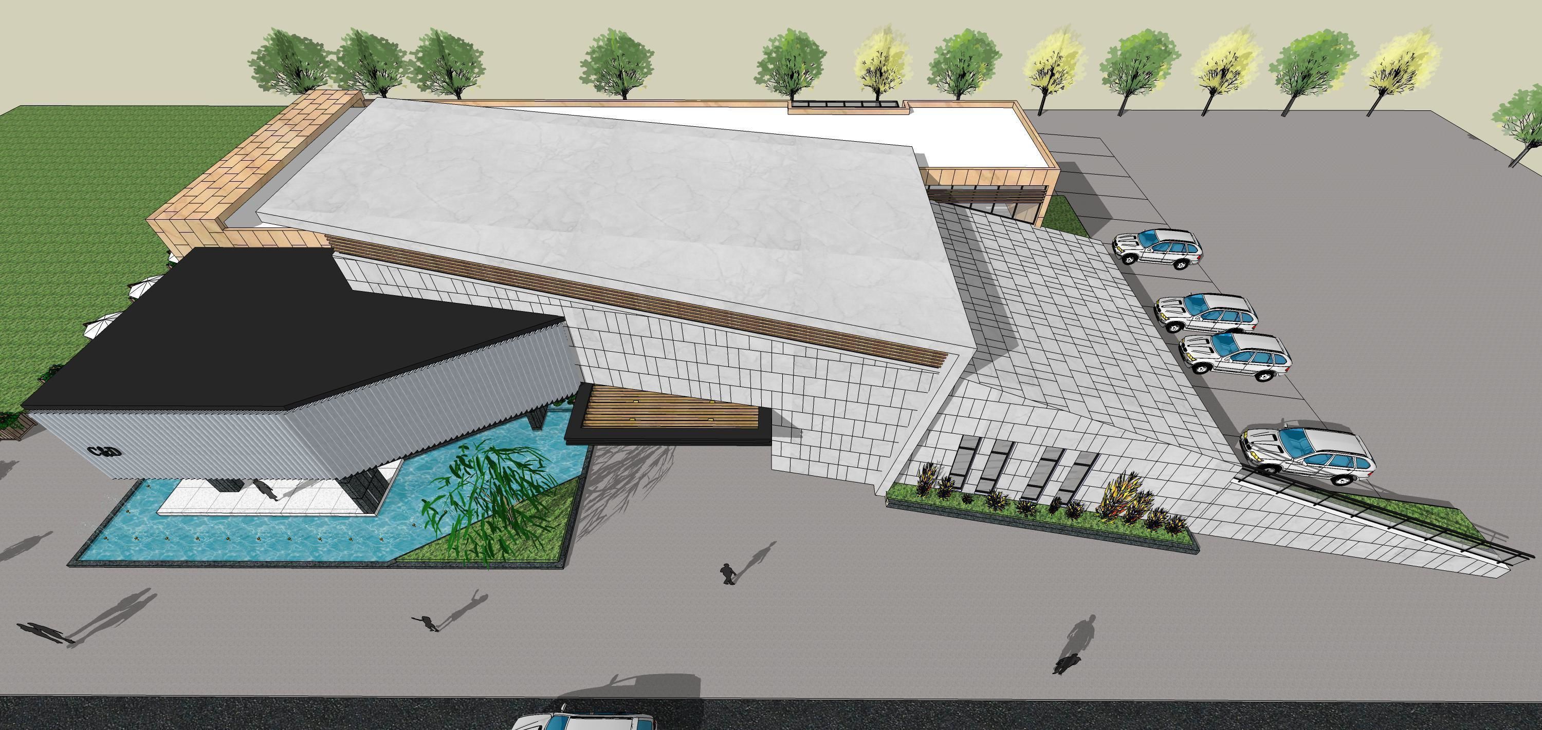 Sketchup Building Z2 3D model_10