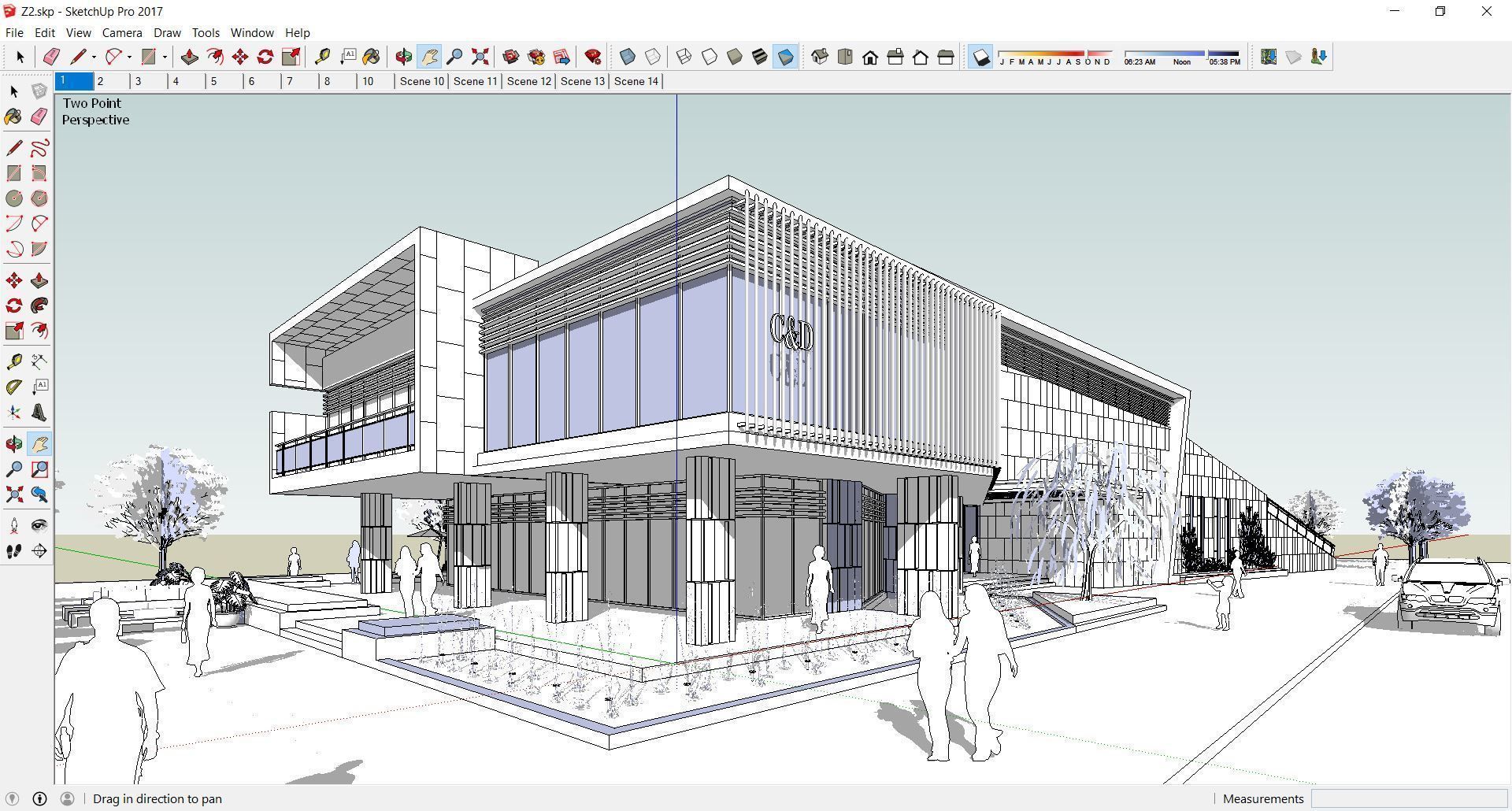 Sketchup Building Z2 3D model_1