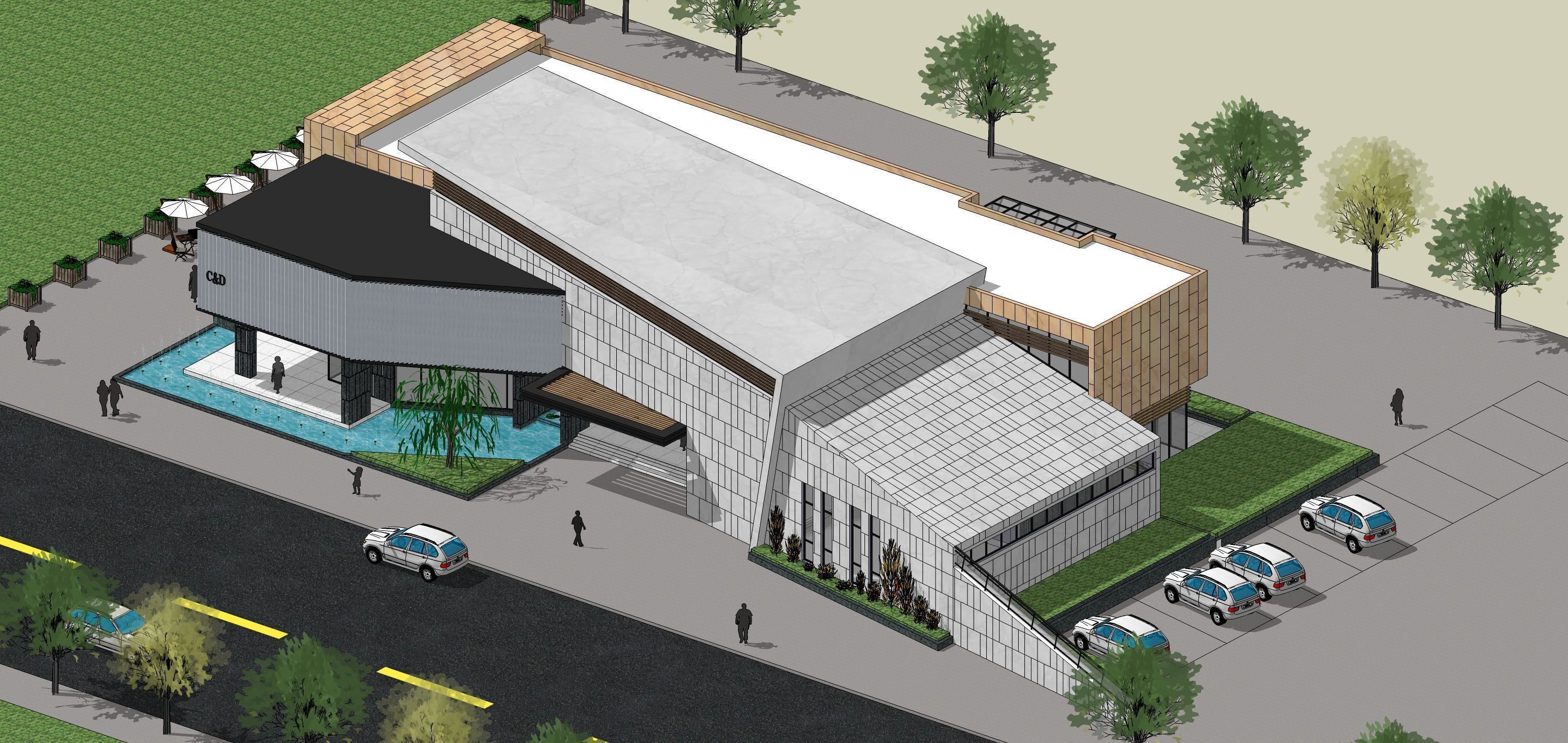 Sketchup Building Z2 3D model_15