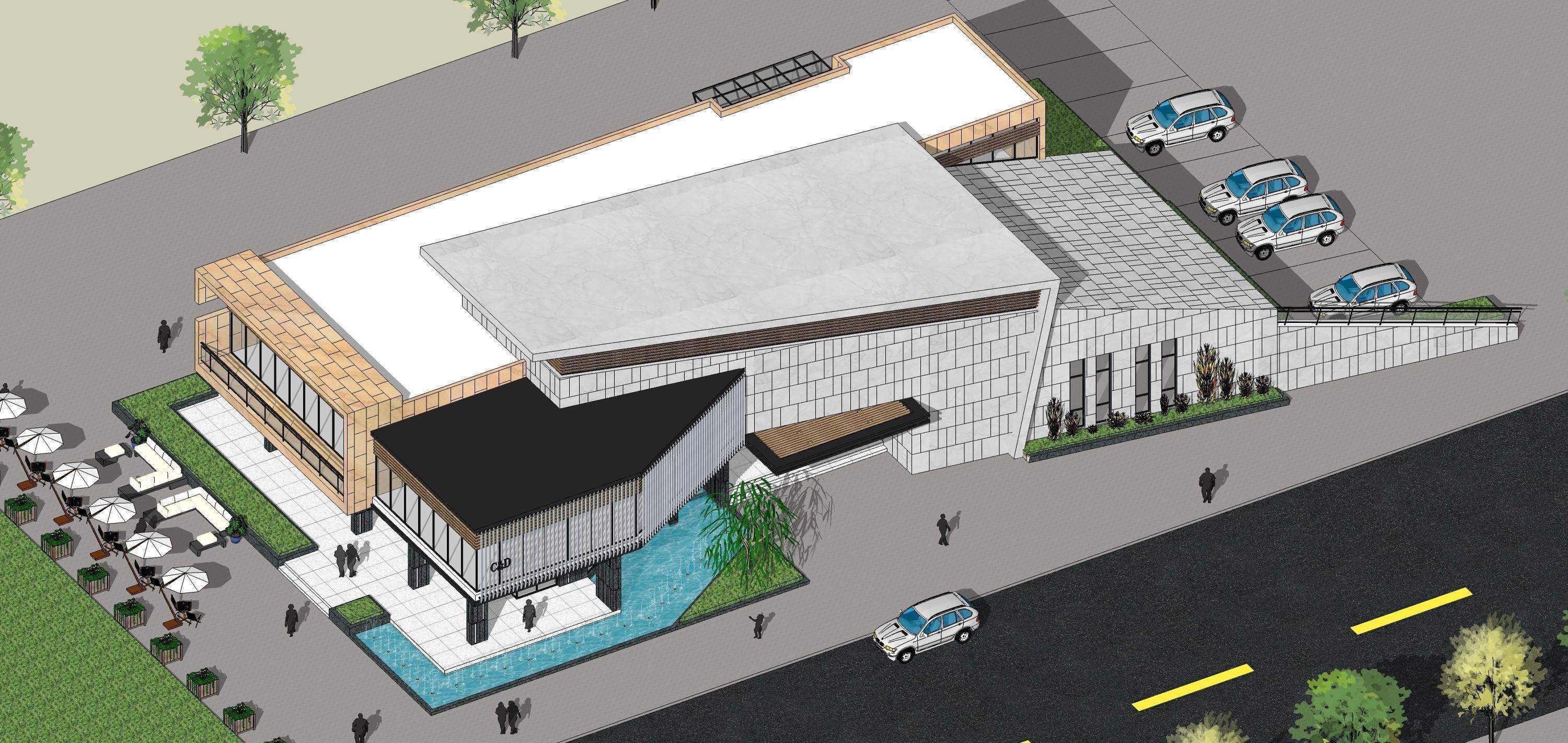 Sketchup Building Z2 3D model_12